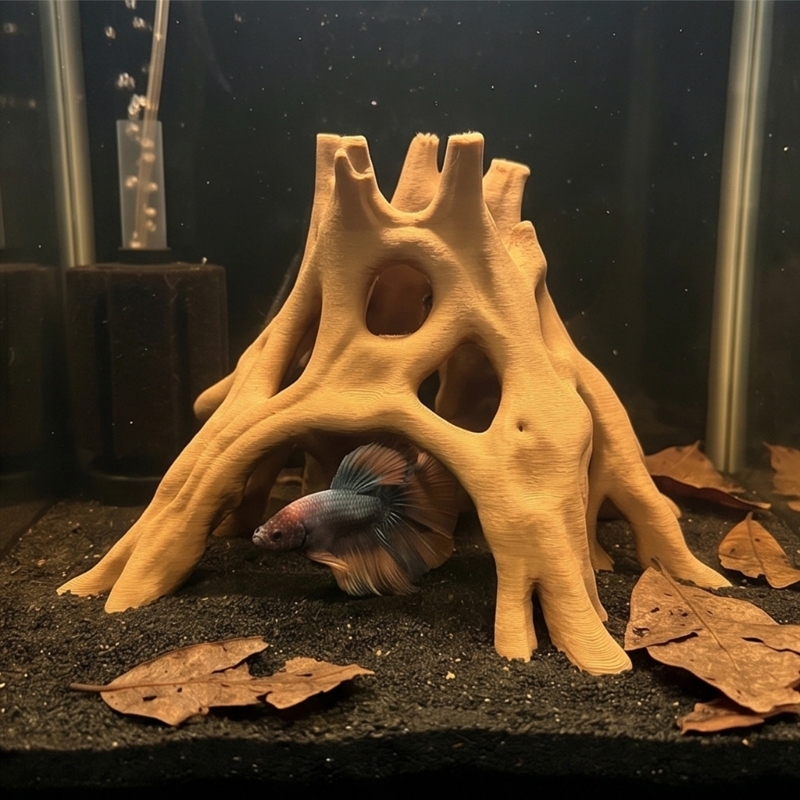 Aquarium Planted Soil - รากธรรมชาติถ้ำปลา Hideouts ต้นไม้ Driftwood พิพิธภัณฑ์สัตว์น้ำถังปลาพืช Stump