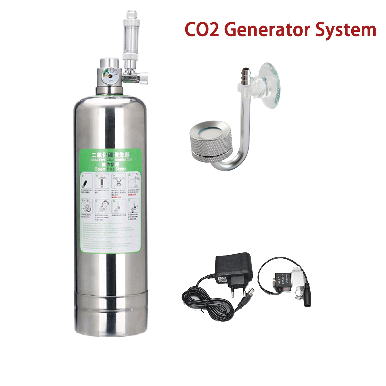 Aquarium Plant No Co2 - Aquarium CO2 Generator system Kit สแตนเลส