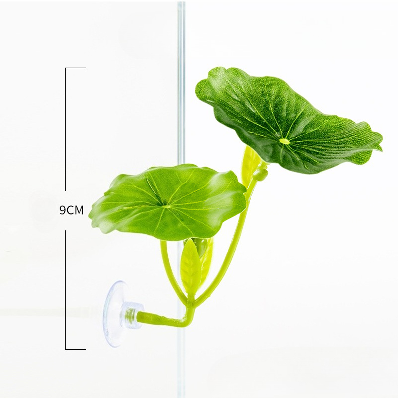 Aquarium Planted Tree - เปลใบไม้ประดิษฐ์สำหรับปลาเบต้า พร้อมถ้วยดูดแรงสูง ลดความเครียด ตกแต่งตู้ปลาอย่างปลอดภัย