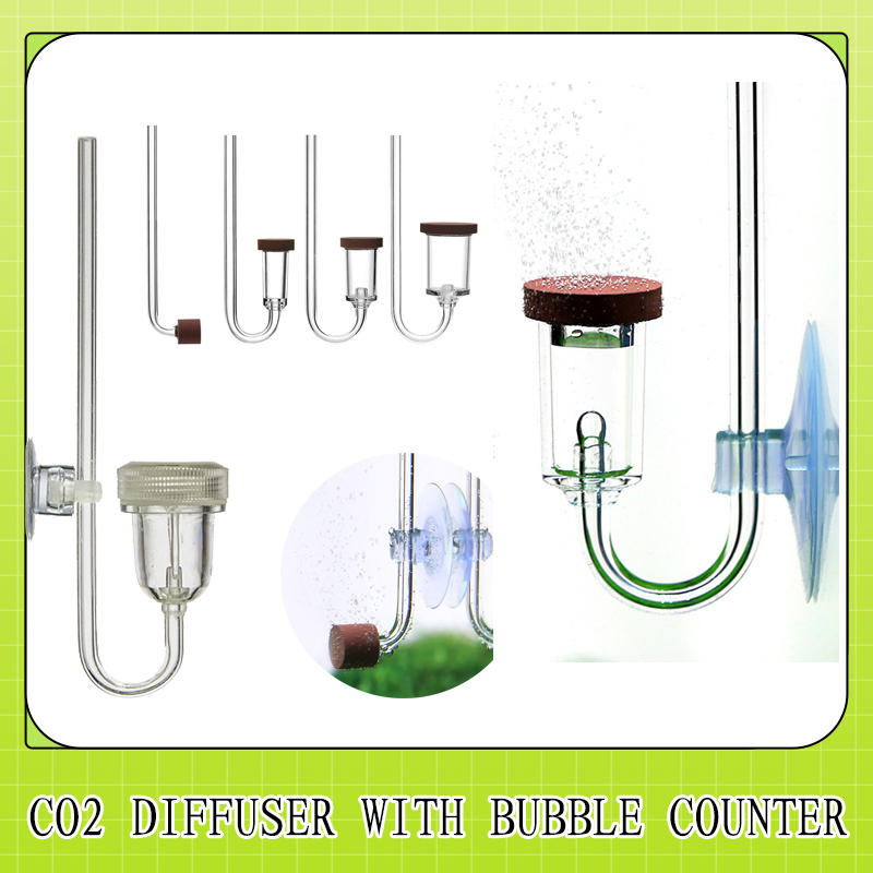 Aquarium Plant No Co2 - MINI CO2 Diffuser Bubble Counter Twinstar
