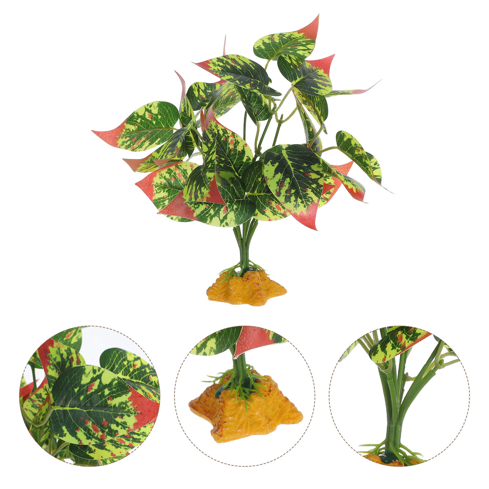 Aquarium Planted Fish Tank - ต้นไม้เทียม ABS ที่ดูเหมือนจริงสำหรับตู้เลี้ยงสัตว์เลื้อยคลาน ตู้ปลา ตู้เลี้ยงสัตว์เลื้อยคลาน ตู้ปลาขนาดเล็ก