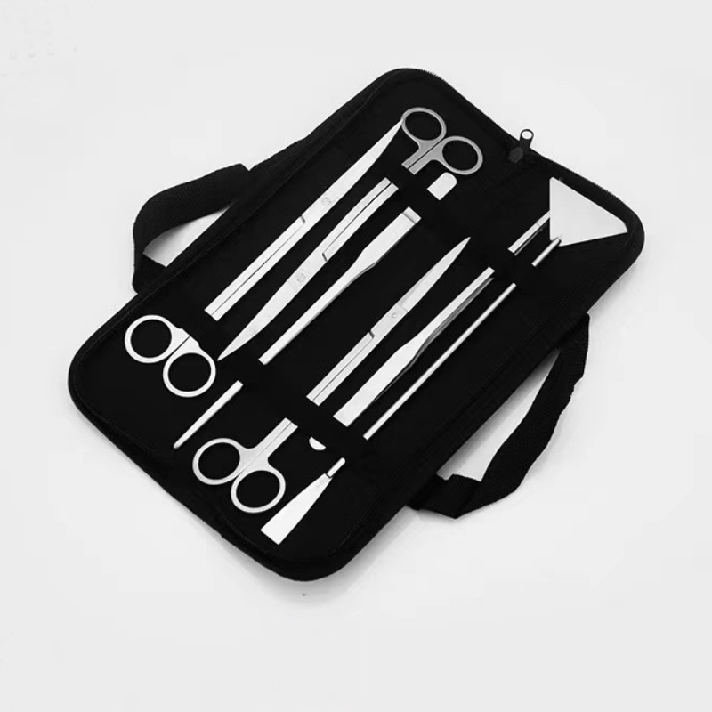 Planted Aquarium Maintenance Kit - ชุดเครื่องมือกรรไกรตัดต้นไม้ในตู้ปลา กรรไกรตัดแต่งกิ่ง แหนบ อุปกรณ์ทำความสะอาดสแตนเลส ใบพายตักดินในตู้ปลา อุปกรณ์เสริมตู้ปลา