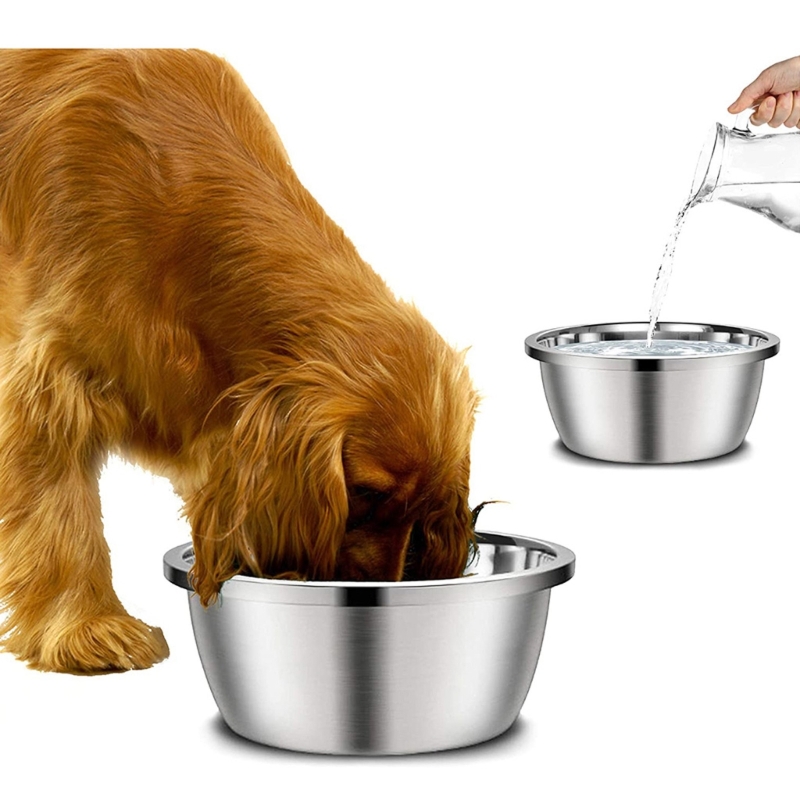 Royal Canin Food Medium - สแตนเลสสตีลเครื่องให้อาหารสุนัข 20 ซม.24 ซม.28 ซม.30 ซม.รอบชามอาหารน้ําสําหรับสุนัขขนาดกลางขนาดเล็กสัตว์เลี้ยงอุปกรณ์