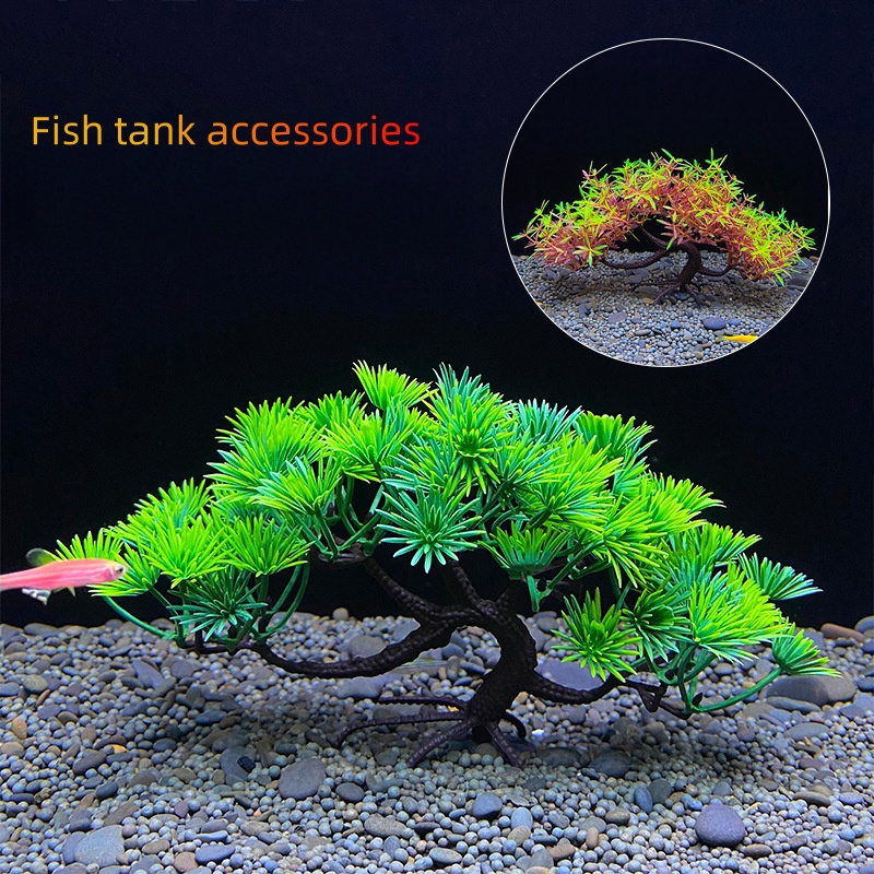 Planted Aquarium For Goldfish - ต้นบอนไซสำหรับตู้ปลา, ต้นไม้, ของตกแต่งตู้ปลา, ต้นไม้ประดิษฐ์, ของตกแต่งดอกไม้, ของตกแต่งสำหรับปลาทองเบต้า,