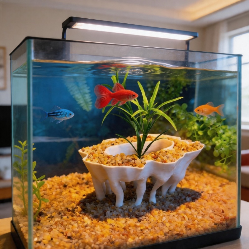 Aquarium Planted Tree - พืชน้ำพิมพ์สามมิติรูปทรงรากไม้ พร้อมกระถางต้นไม้ที่ใช้เป็นของตกแต่งตู้ปลาด้วย