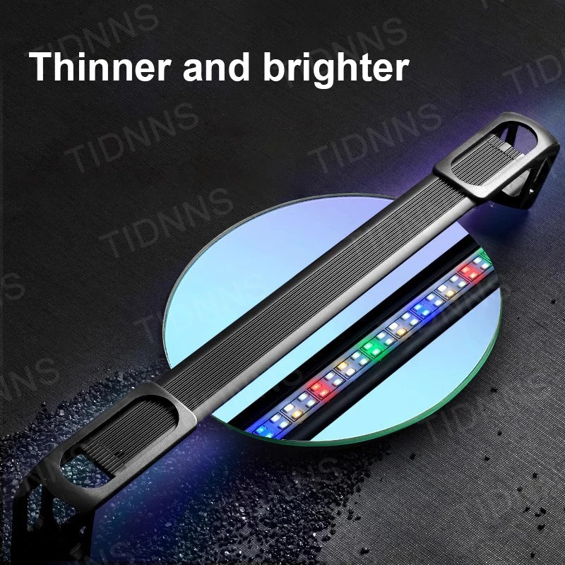 Led Planted Tank Light - พิพิธภัณฑ์สัตว์น้ําไฟ LED พืชเติบโตแสงขยายคลิปกันน้ําบนโคมไฟสําหรับถังปลา 12-75 ซม.พร้อมฟังก์ชั่นหน่วยความจํา