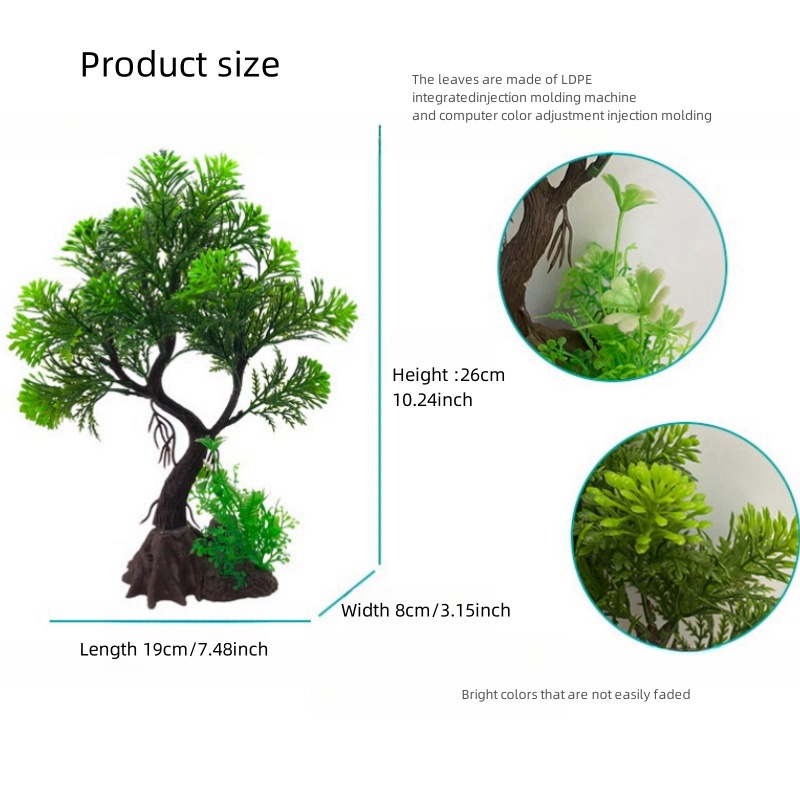 ต้นไม้ประดิษฐ์ตกแต่งตู้ปลา DIY - Aquarium Planted Tree บทวิจารณ์และราคา