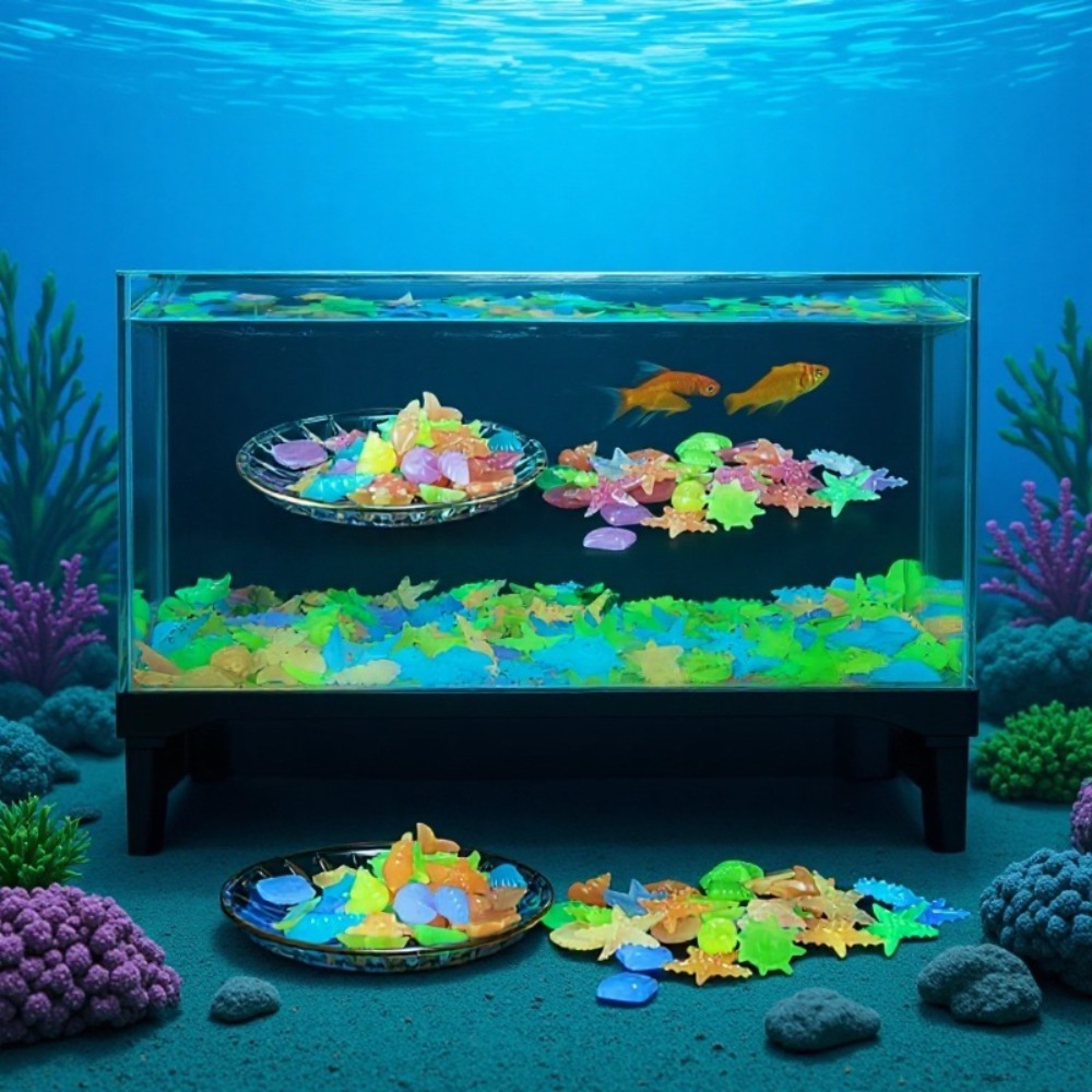 หินเรืองแสงในทะเล เปลือกหอยเรื - Aquarium Planted Fish Tank บทวิจารณ์และราคา