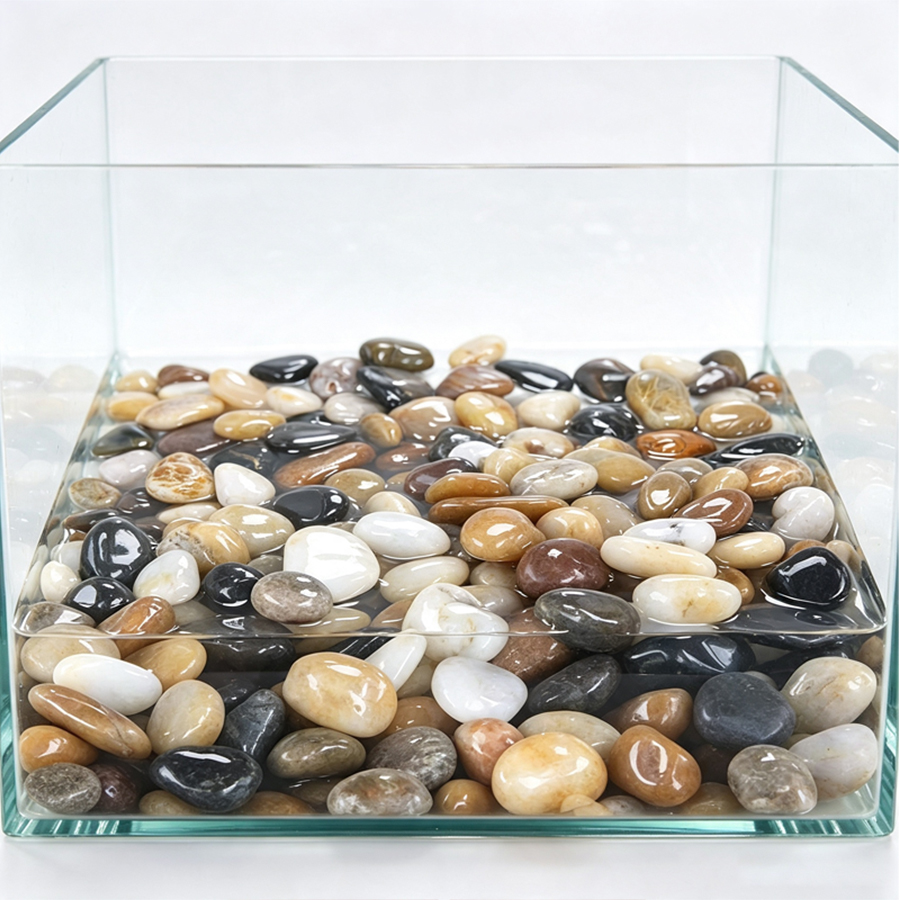 หินกรวดแม่น้ำเนื้อเรียบ 300-70 - Aquarium Planted Fish Tank บทวิจารณ์และราคา