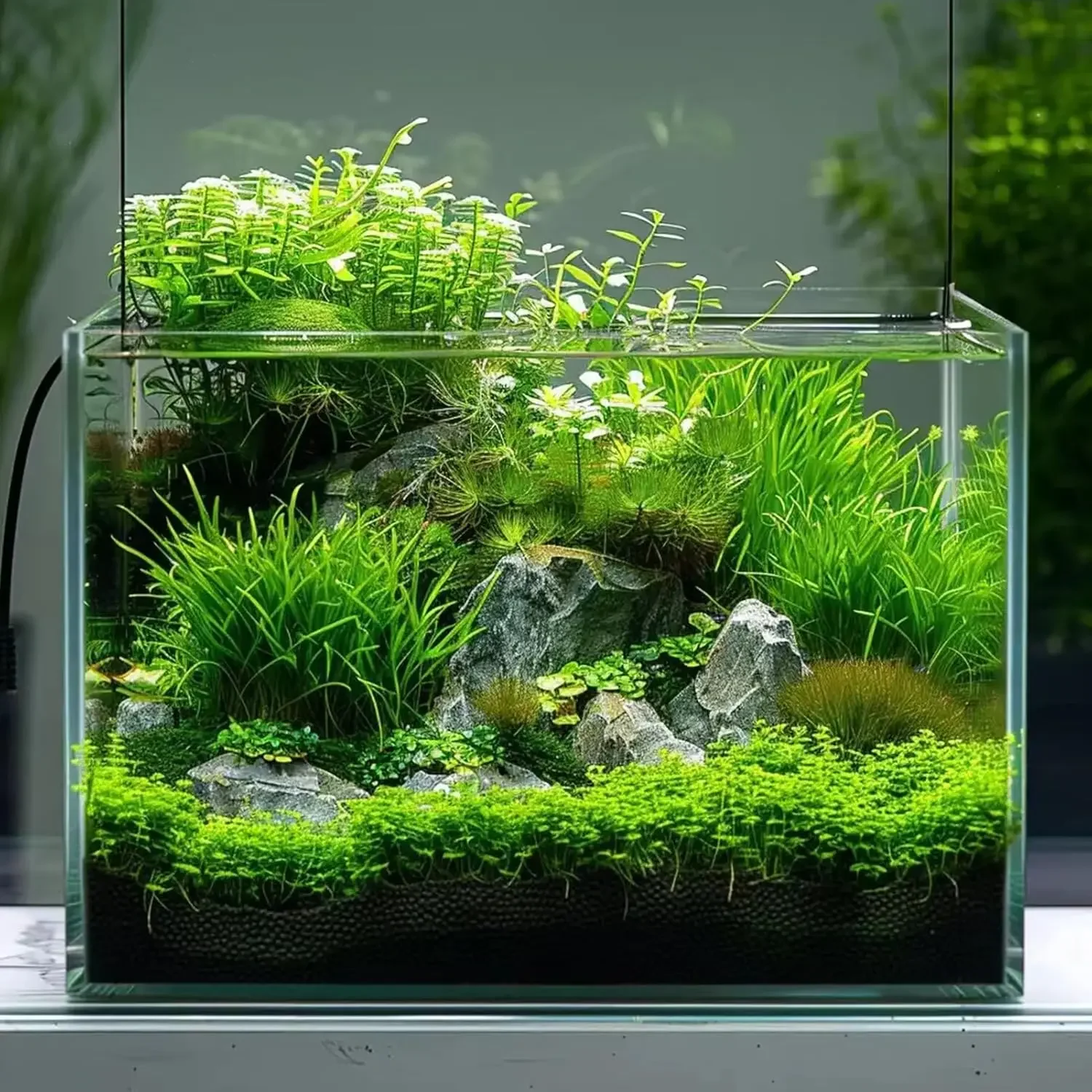 ตู้ปลาแก้วขนาด 10 แกลลอน ดูแลง - Planted Aquarium For Goldfish บทวิจารณ์และราคา