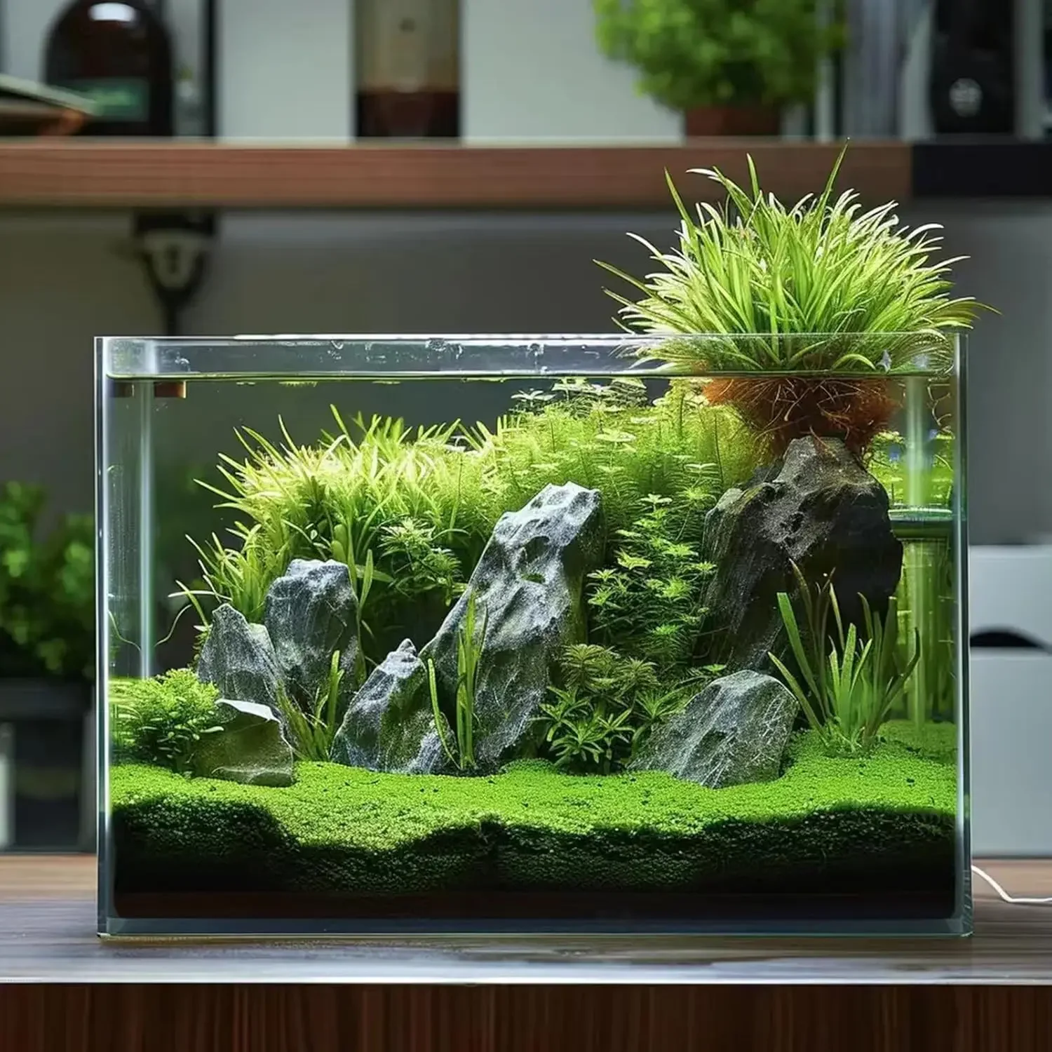 ตู้ปลาแก้วขนาด 10 แกลลอน ดูแลง - Planted Aquarium For Goldfish บทวิจารณ์และราคา