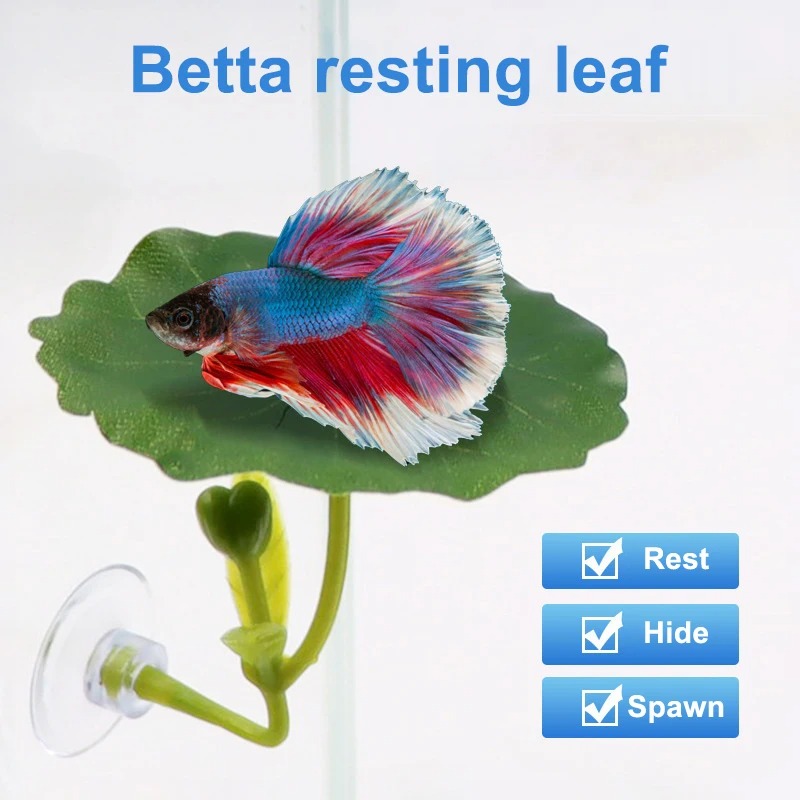 เปลใบไม้ประดิษฐ์สำหรับปลาเบต้า - Aquarium Planted Tree บทวิจารณ์และราคา