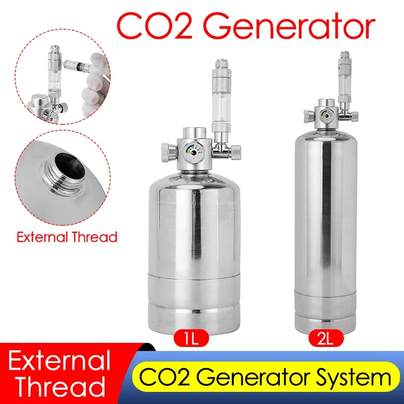 1L/2L Aquarium CO2 เครื่องกําเ - Aquarium Plant No Co2 บทวิจารณ์และราคา
