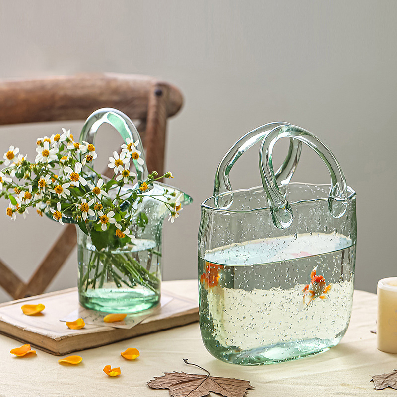 แจกันแก้วทรงกระเป๋าถือสไตล์นอร - Planted Aquarium Jar บทวิจารณ์และราคา