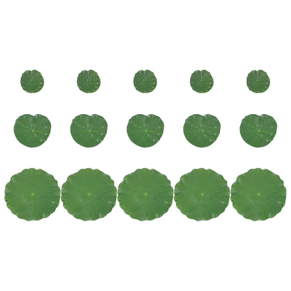 ใบบัวประดิษฐ์ 15 ชิ้น ใบไม้ลอย - Aquarium Plants บทวิจารณ์และราคา