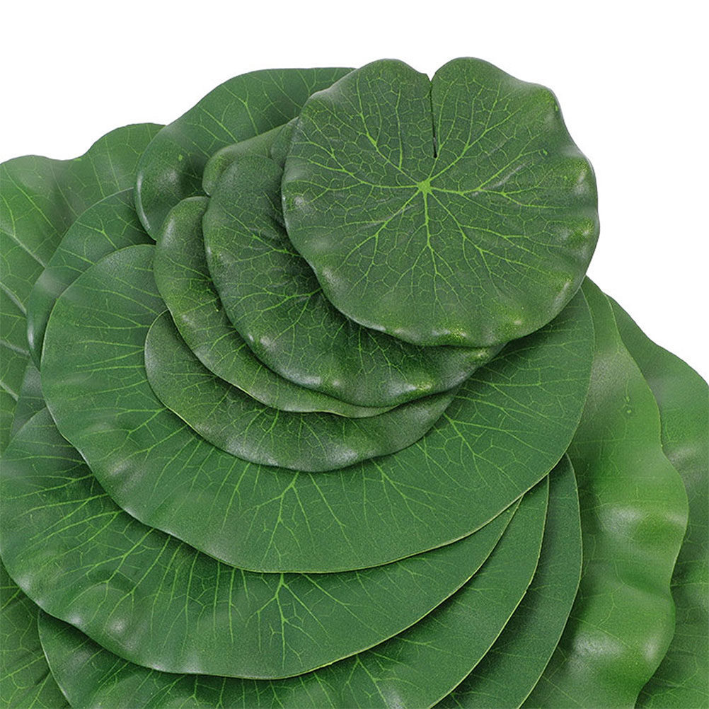 ใบบัวประดิษฐ์ 15 ชิ้น ใบไม้ลอย - Aquarium Plants บทวิจารณ์และราคา