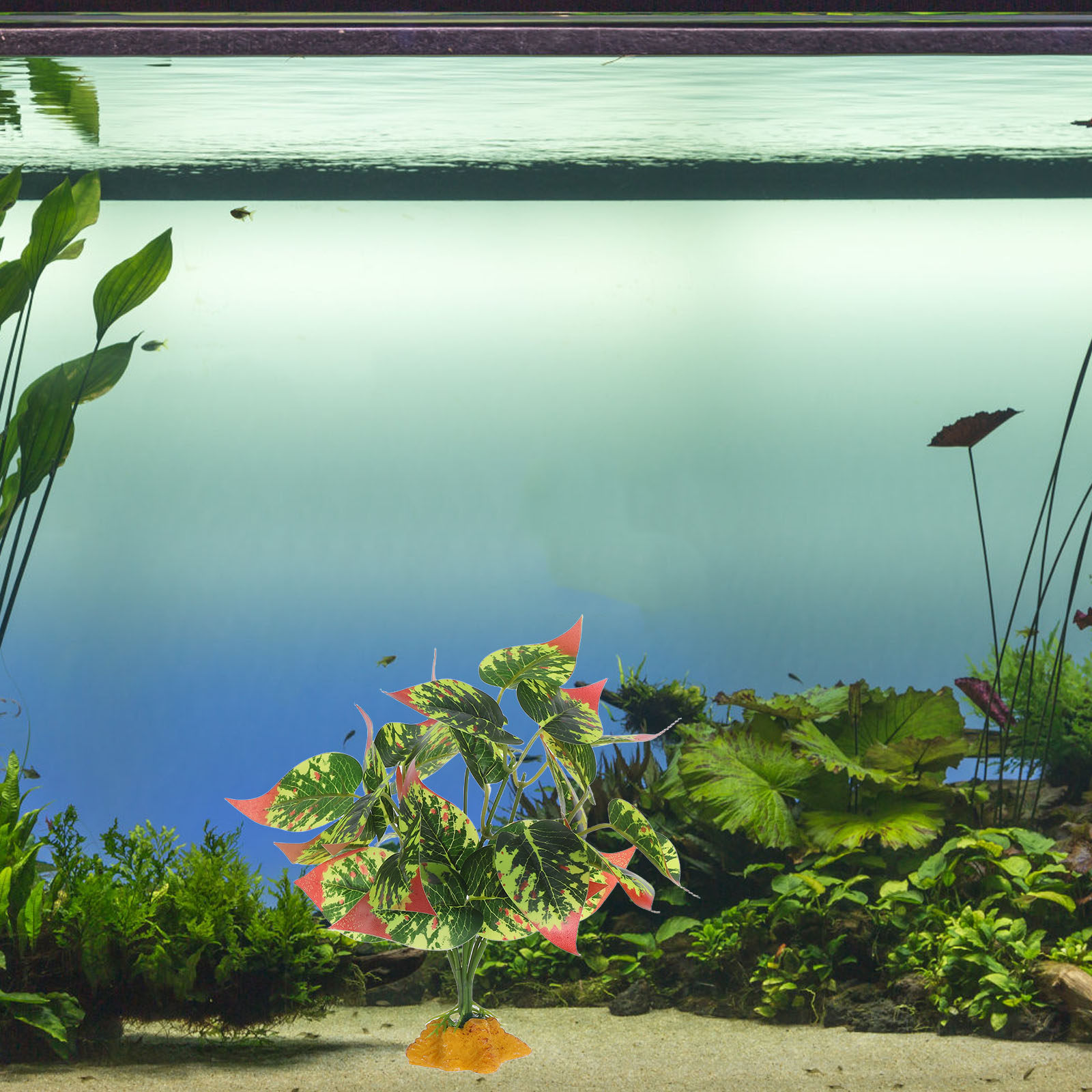 ต้นไม้เทียม ABS ที่ดูเหมือนจริ - Aquarium Planted Fish Tank บทวิจารณ์และราคา