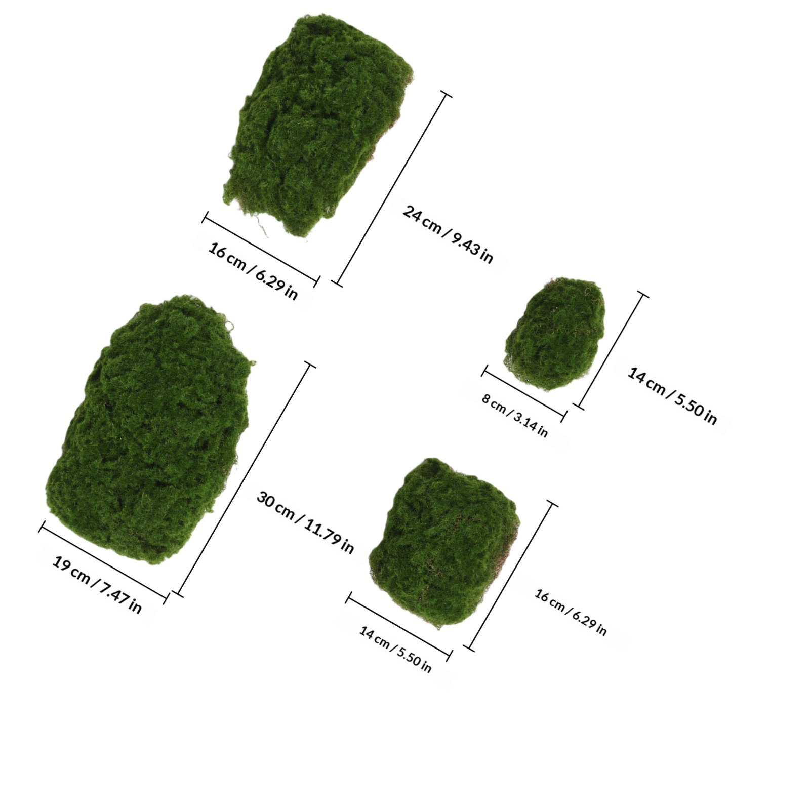 หินมอสเทียม 4 ชิ้น ความสมจริงส - Aquarium Plants บทวิจารณ์และราคา
