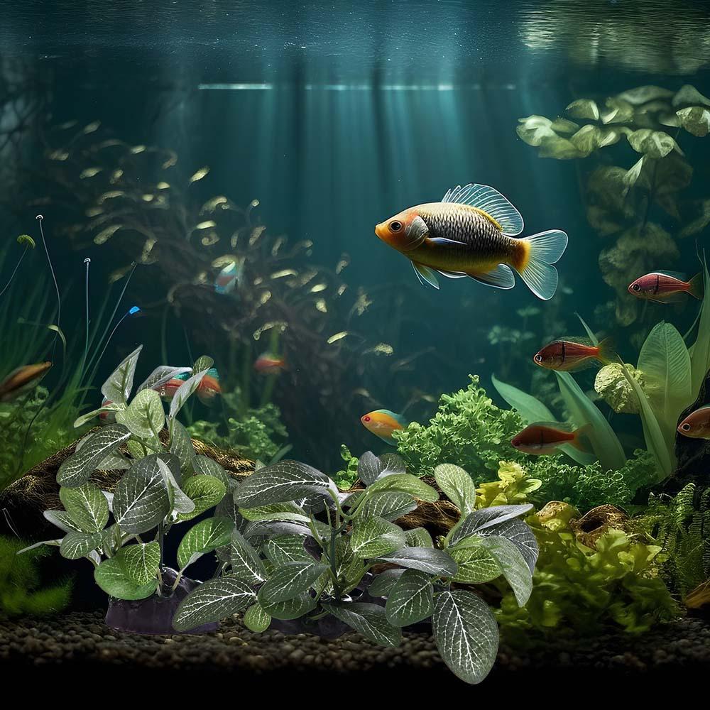 ต้นไม้ประดิษฐ์สีเขียวเหมือนจริ - Planted Aquarium Jar บทวิจารณ์และราคา