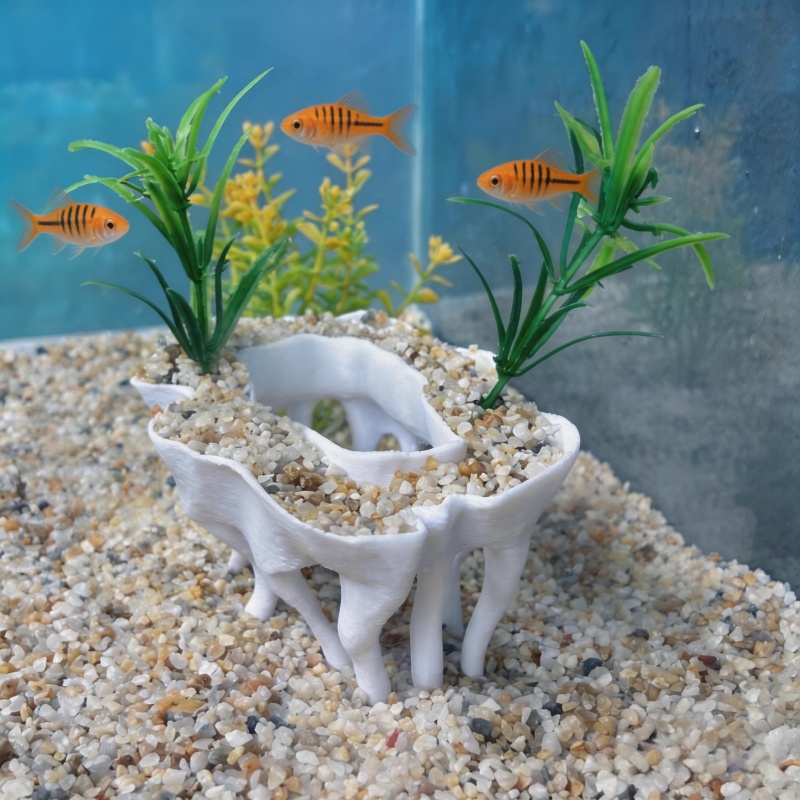 พืชน้ำพิมพ์สามมิติรูปทรงรากไม้ - Aquarium Planted Tree บทวิจารณ์และราคา