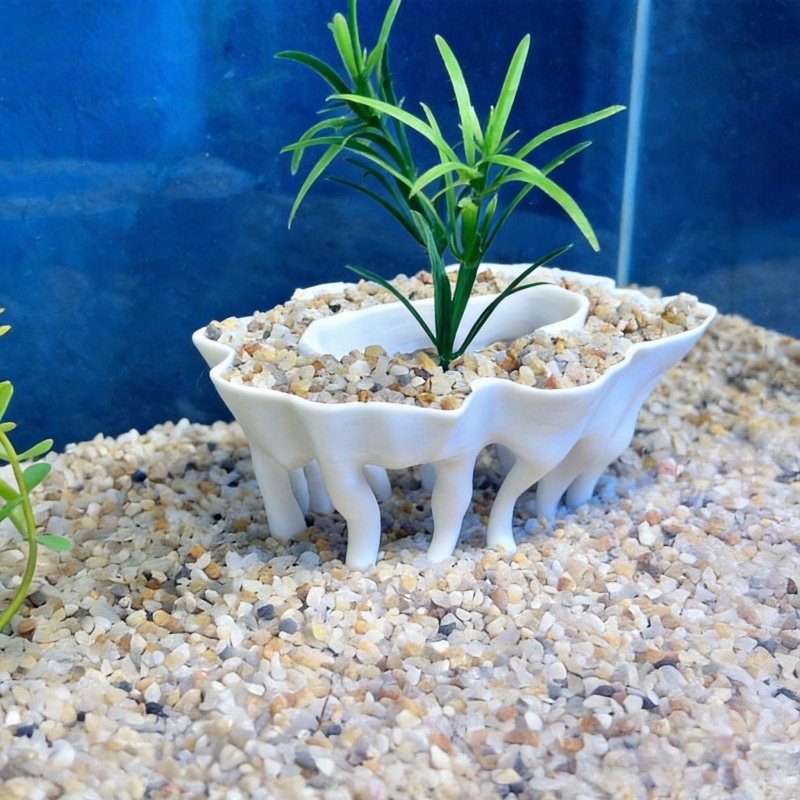 พืชน้ำพิมพ์สามมิติรูปทรงรากไม้ - Aquarium Planted Tree บทวิจารณ์และราคา